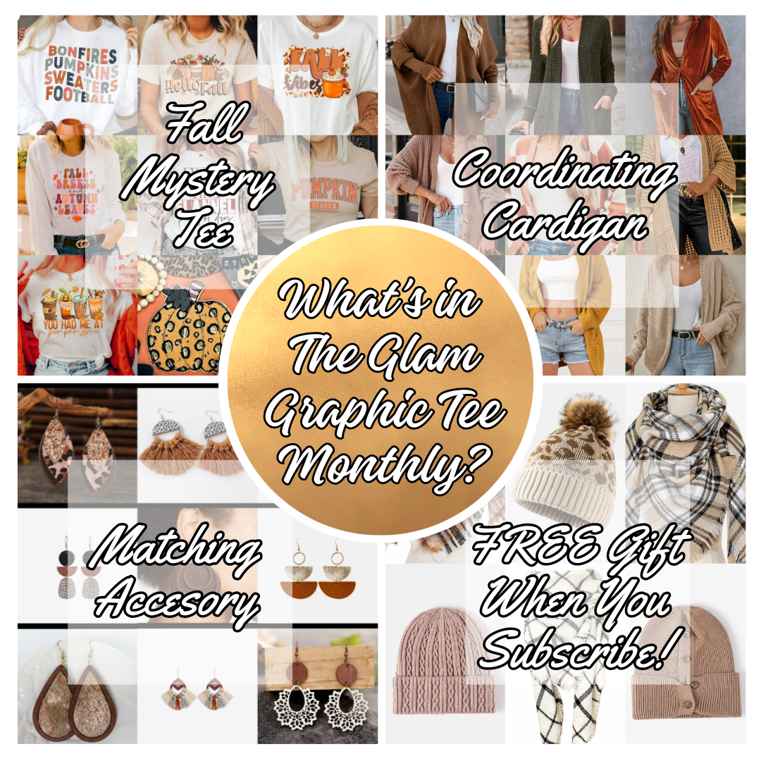 Glam Graphic Tee- Monthly T-Shirt Subscription