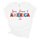Loves Jesus & America Too Patriotic T-shirt