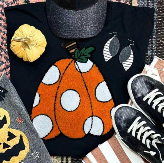 Spotted Pumpkin Patch Shirt Fall Patch