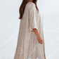 Sequin Open Front Duster Cardigan