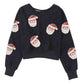 Santa Sequin Long Sleeve Sweatshirt
