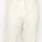 High-rise Belted Paperbag Pants