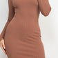 Side Slit Bodycon Maxi Dress