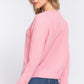 Long Slv X Strap V-neck Sweater