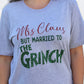 MRS. CLAUS and the GRINCH TEE (BELLA CANVAS)