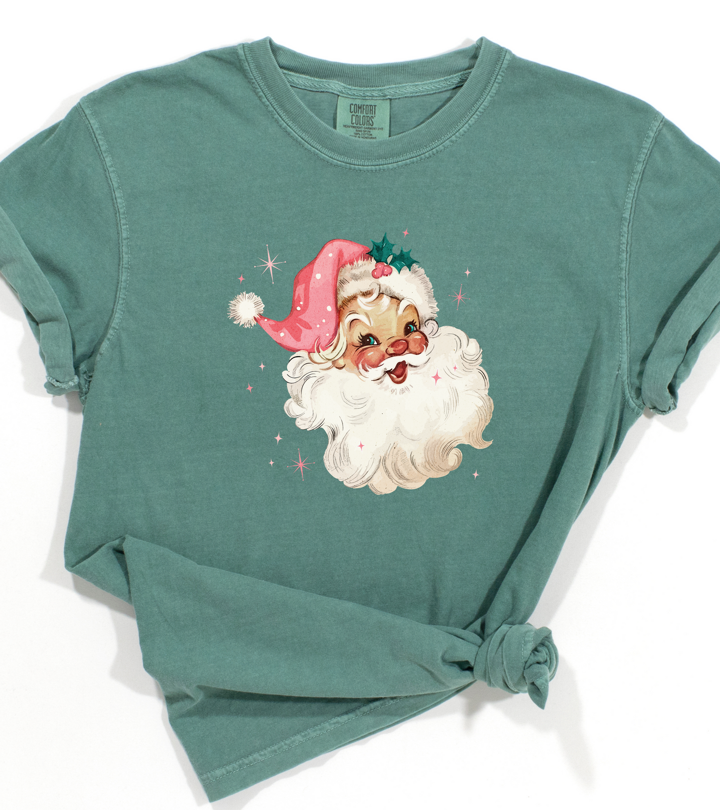 RETRO SANTA TEE (COMFORT COLORS)