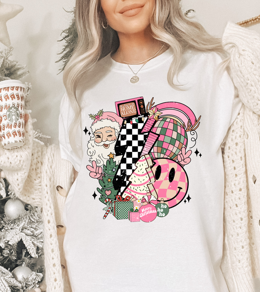 RETRO DISCO SANTA TEE (COMFORT COLORS)